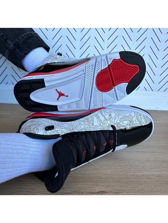 ⭐Rare Nike Air Jordan Dub Zero Men\'s Shoes 9.5 Fire Black Red Sneaker 311046-162 main image 10